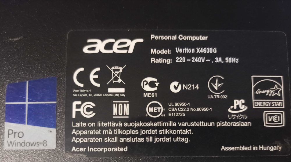 Компютър Acer veriton SFF