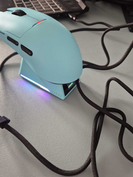 Mouse Gaming Ajazz AJ159 Apex Wireless 8K Hz PAW3950 Albastr Resigilat