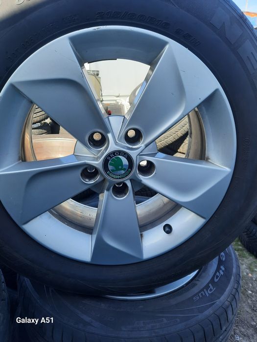 Ляти джанти с гуми за ШКОДА 5×112, 16цола