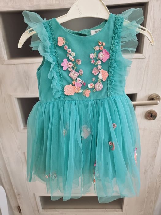 Rochita bebe next 74 cm, 6-9luni , verde turcuaz