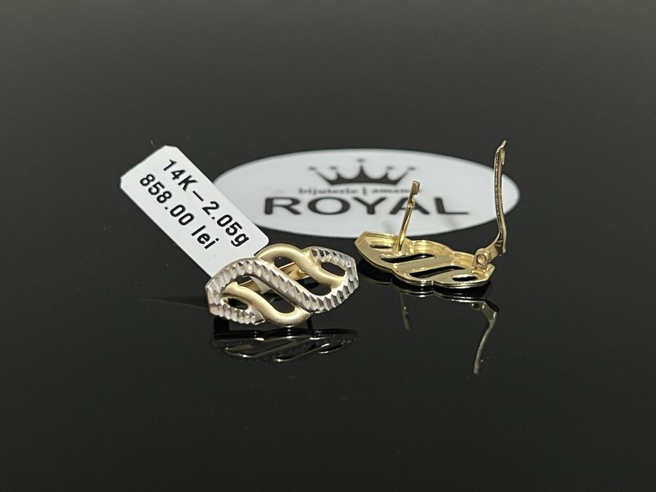 Bijuteria Royal CB : Cercei aur 14k 2,05 grame