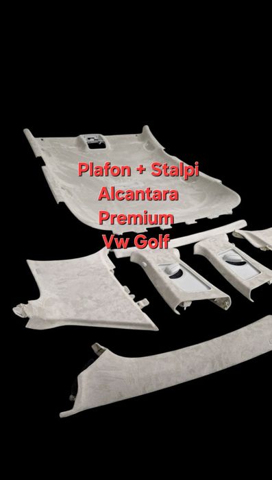 Tapiterie plafon Vw Golf  5 / 6 + stalpi alcantara Vw Golf 5 6 Scurt Combi Break Plus