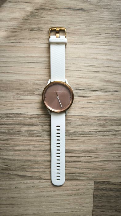 Часовник smartwatch Garmin Vivomove HR Sport, Бял + зарядно