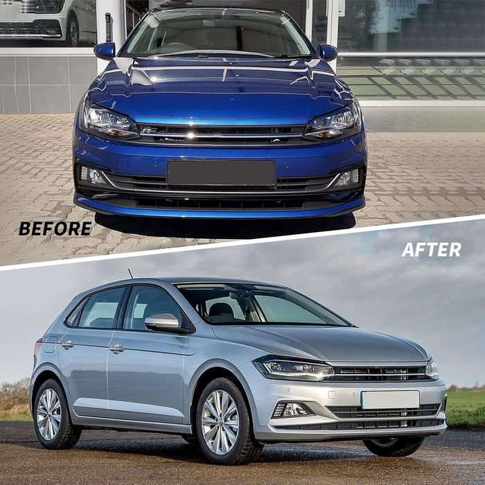 VW Polo MK6 2016-21 фарове с LED дневни светлини и динамични мигачи