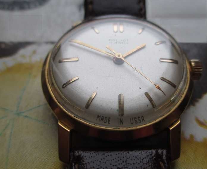 Ceas Poljot placat aur 26 microni mecanism 2409 foarte bine