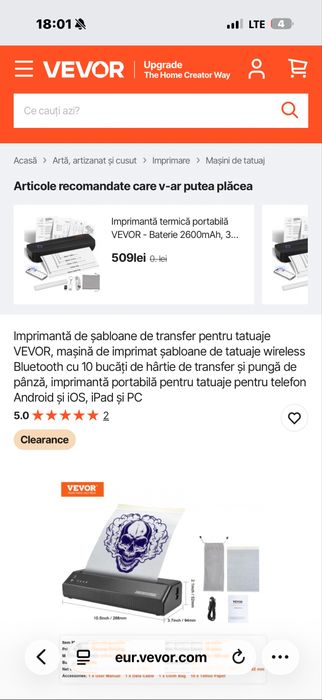 Vand Soba pe motorina