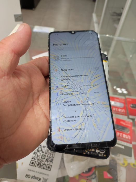 замена основного стекла дисплея телефона samsung, oppo, vivo, huawei,