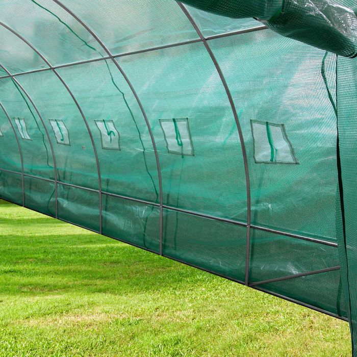 Sera Solar Gradina Cadru Otel  10x4x2.5m 140g/mp + LIVRARE GRATUITA