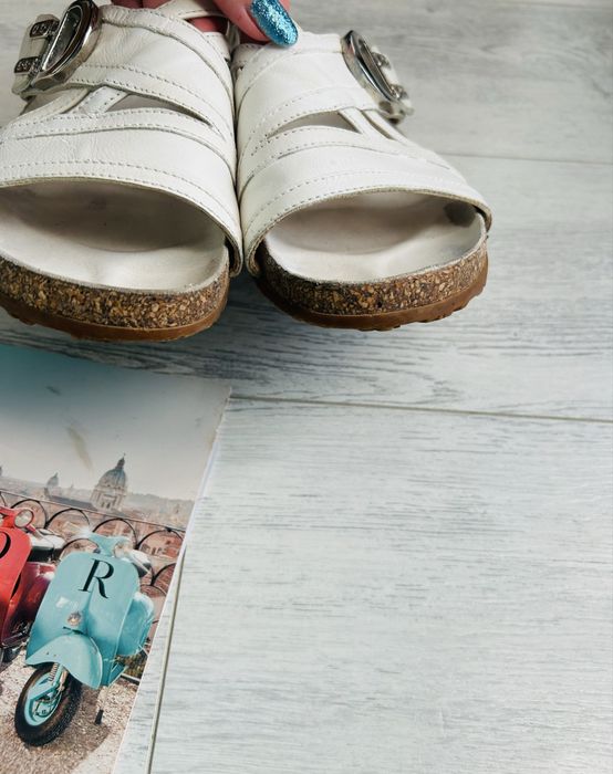 Dior - оригинални бели чехли