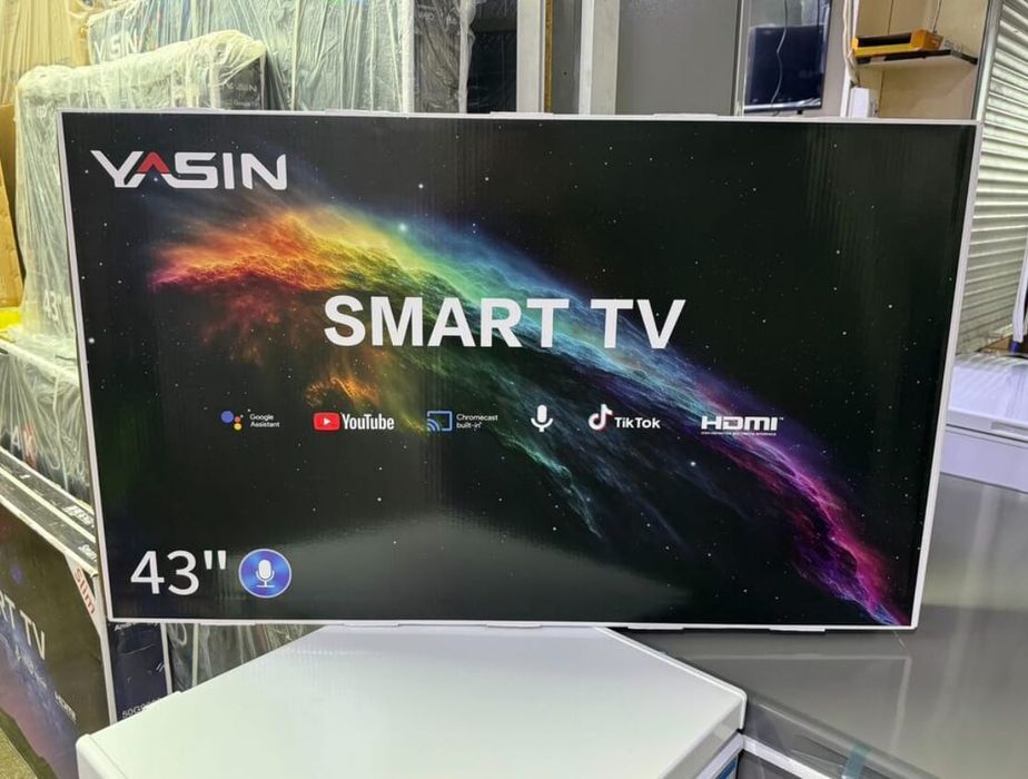 НОВЫЙ Yasin 110 см smart tv телевизор