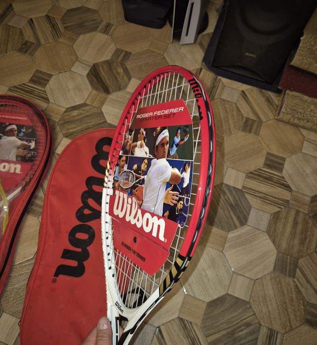 Ocazie set 2 Rachete tenis Wilson Roger Federer  noi cu eticheta in husa