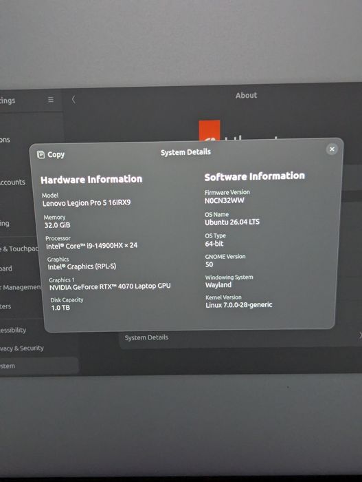 Lenovo Legion Pro 5 16IRX9 14900HX 4070