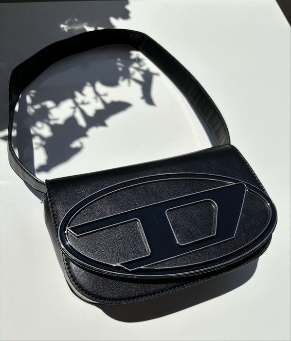 Diesel кожена черна чанта