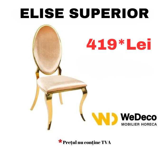 NOU! Scaun Nunta Auriu Evenimente ELISE SUPERIOR - cel mai vandut!
