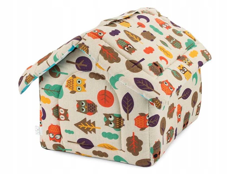 Casuta pliabila pentru pisici caini mici perna detasabila 38x35x33 cm