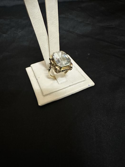 Inel din aur de 14k cu acuamarin