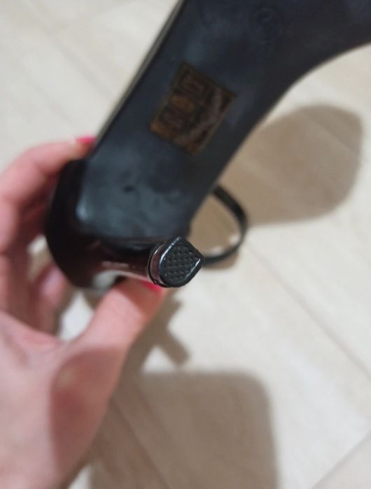 Sandale lac toc negre - Mimi-Mua Firenze