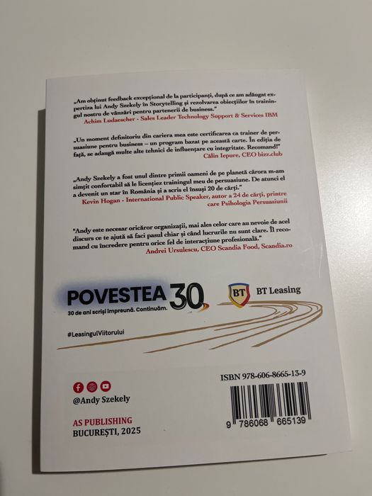 Carte: Business VIP - Andy Szekely