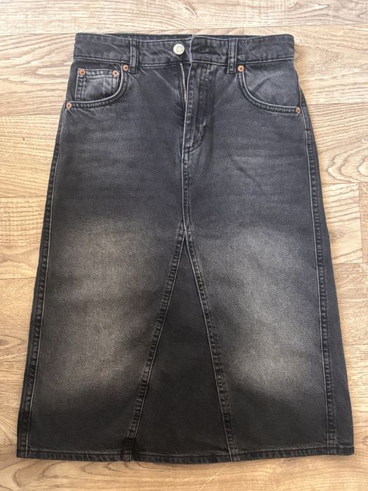 Черная джинсовая юбка Zara