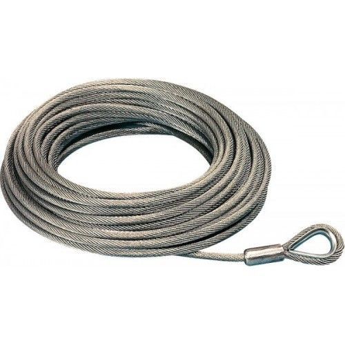 Cablu otelit pentru troliu 28x10mm cu carlig