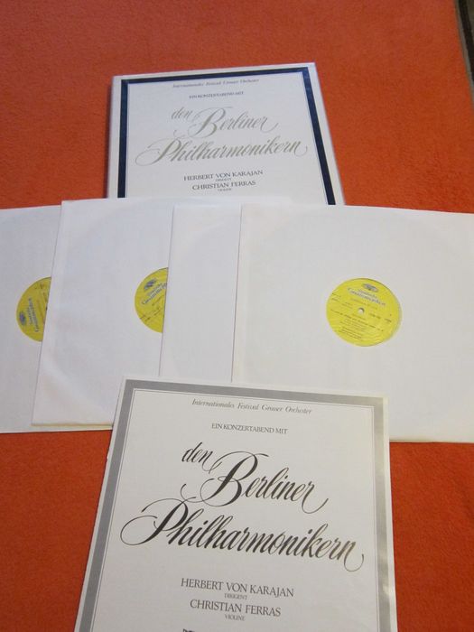 rar Karajan-O seara de concert cu Filarmonica din Berlin, vinil 1974