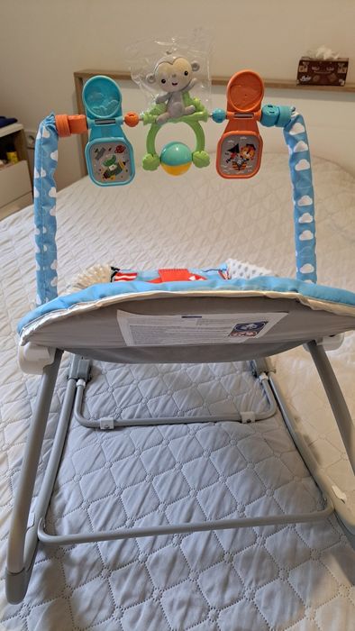 Бебешки шезлонг Chipolino Baby Spa – син, като нов.