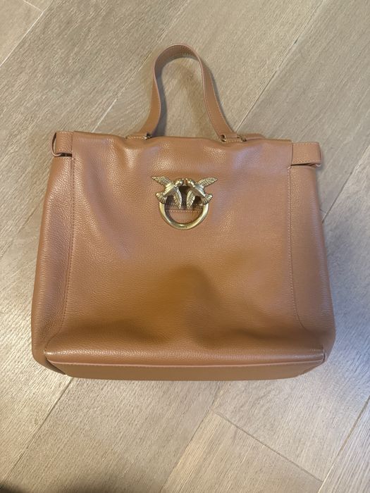 “Pinko Love Bag Large Tote – естествена кожа”