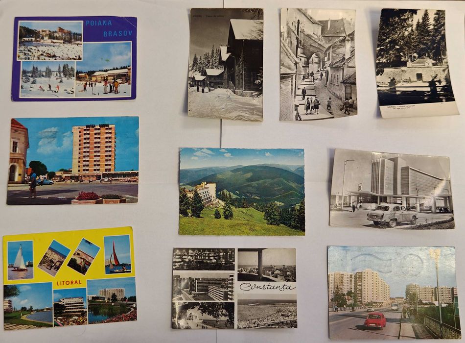 LOT 26 Vederi Vechi / Cărți Poștale RPR - RSR (1957-1988) + Timbre