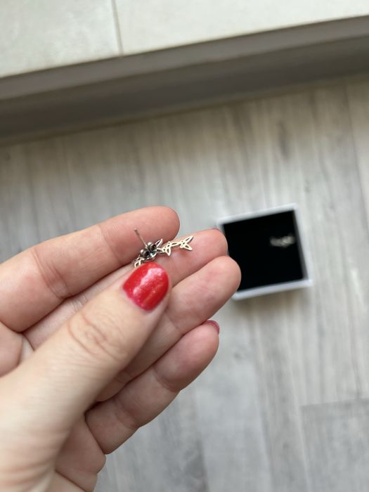 Cercei argint 925 noi, model “fluture”