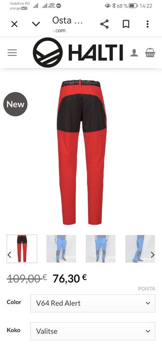 Pantaloni drumeti Halti