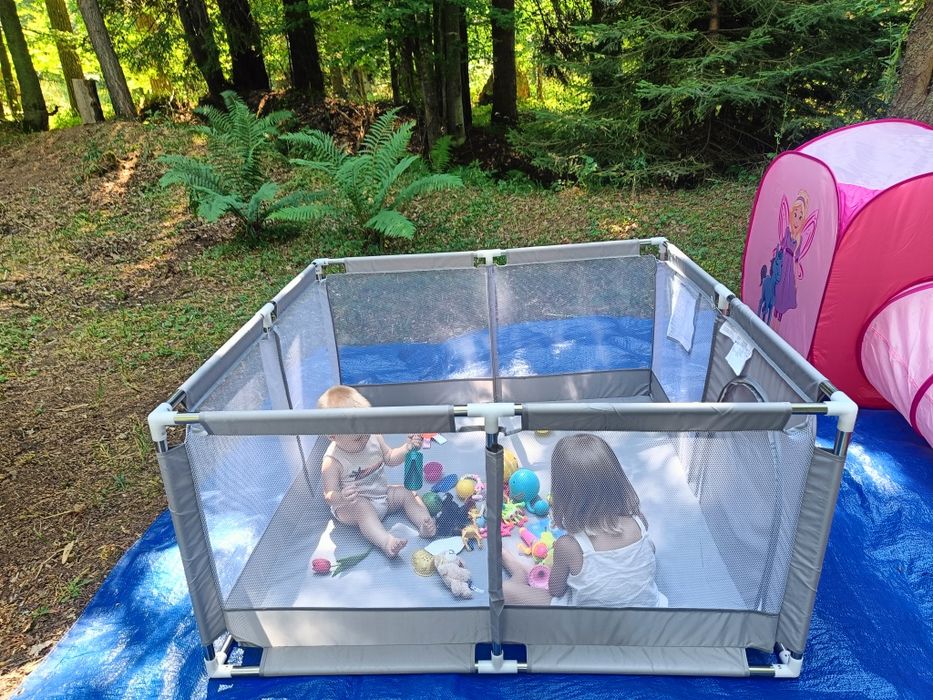 НОВИ! 128х128см Голяма кошара за игра / преграда за бебе заграждение