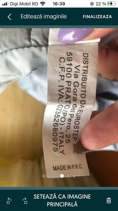 Geacă fâș scurtă