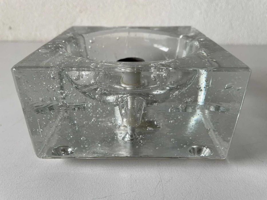 Aplice lampi Muller Zimmer ice glas cristal Germania anii 1970 pereche