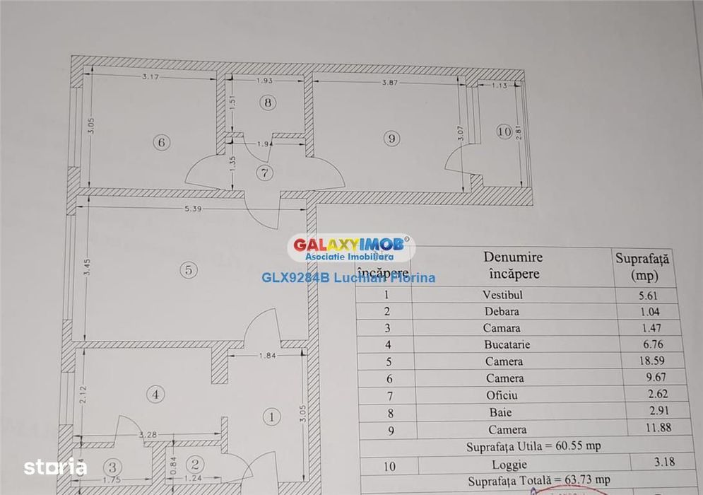 Apartament 3 camere, etaj 1, bloc reabilitat I Drumul Taberei