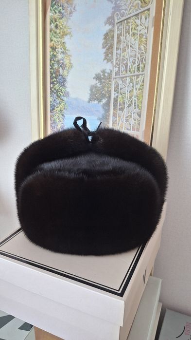 Шапка норковая, размер 58