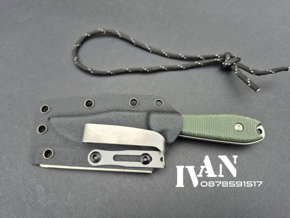 Тактически нож стомана D2 дръжка G10 кания KYDEX