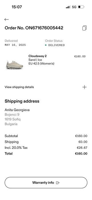 Маратонки ON  /42.5/