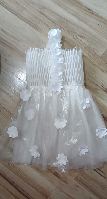 Rochie din materiale reciclabile pt fetite,mar 4-6 ani