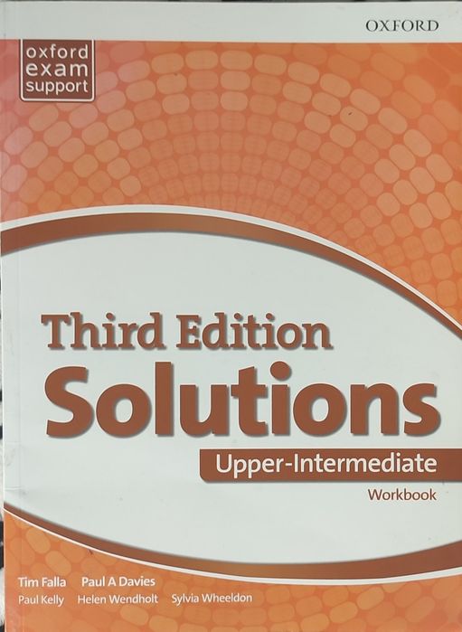 Новый Solutions upper- intermediate workbook third edition