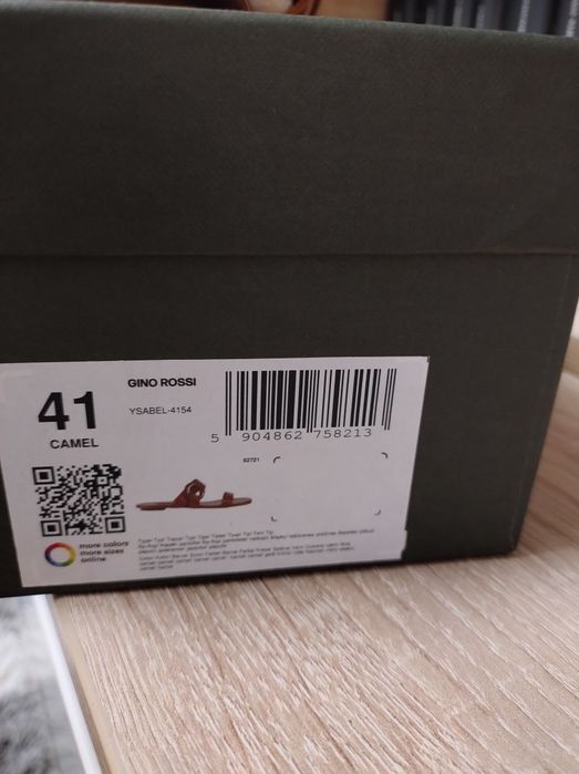 Flip-flops Gino Rossi mărimea 41, maro, noi, in ambalajul original