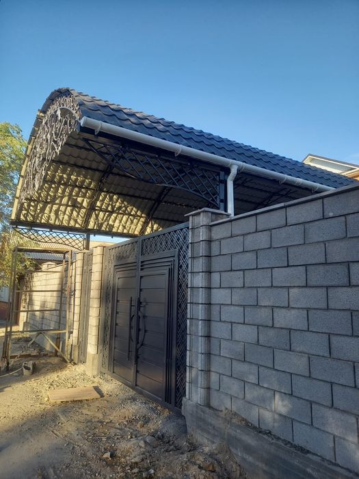 Навес металлконструкция