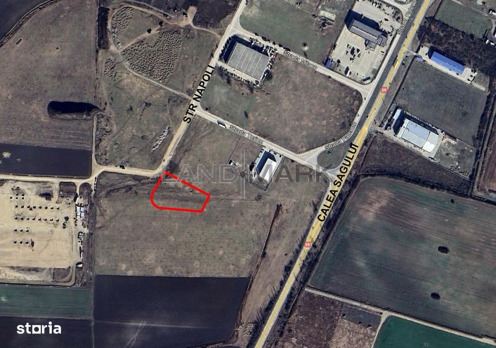 Teren industrial cu PUZ de vanzare in zona Sagului