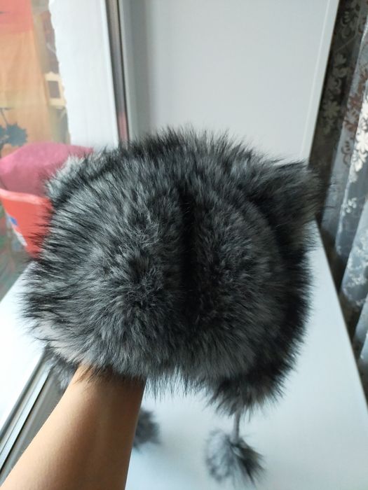 Меховая шапка для девочки