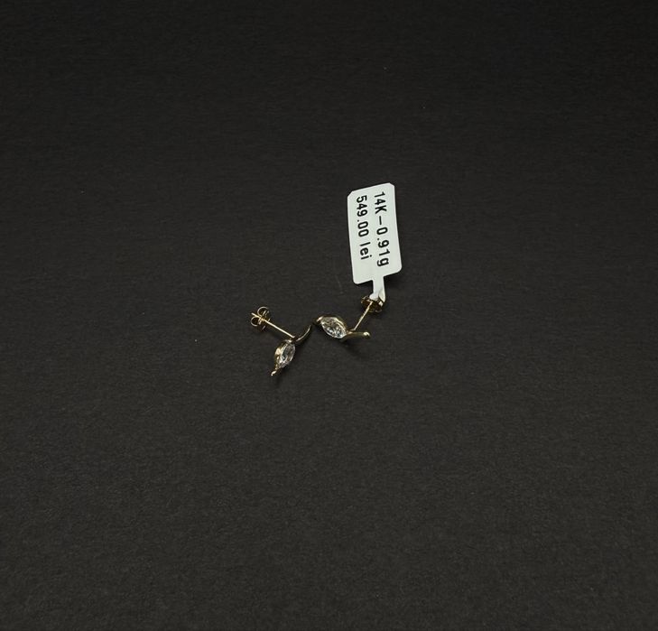 Bijuteria Royal cercei aur 14k 0.91 gr