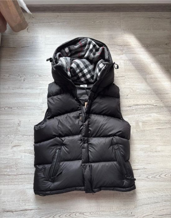 Geaca / Vesta Burberry Puffer (mărimi: S, M, L, XL, XXL) Negru Gri