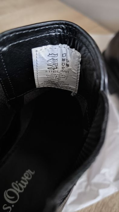 Ghete bărbați s'oliver piele mărimea 44
