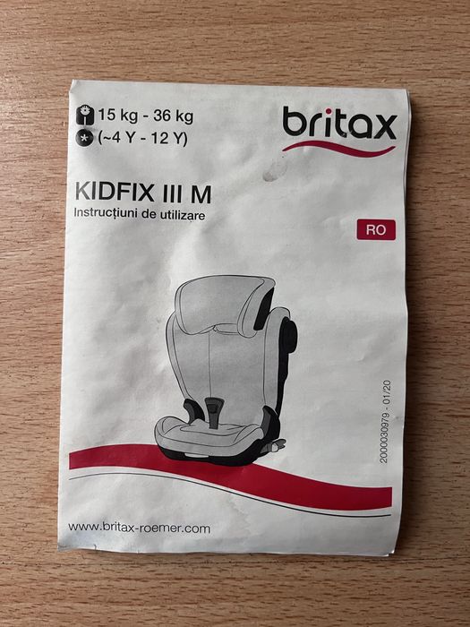 Scaun auto Britax Romer KIDFIX III M 15-36 kg ADAC 1,7