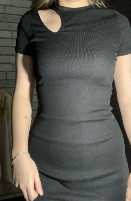 Платье вечернее , повседневное , с разрезом