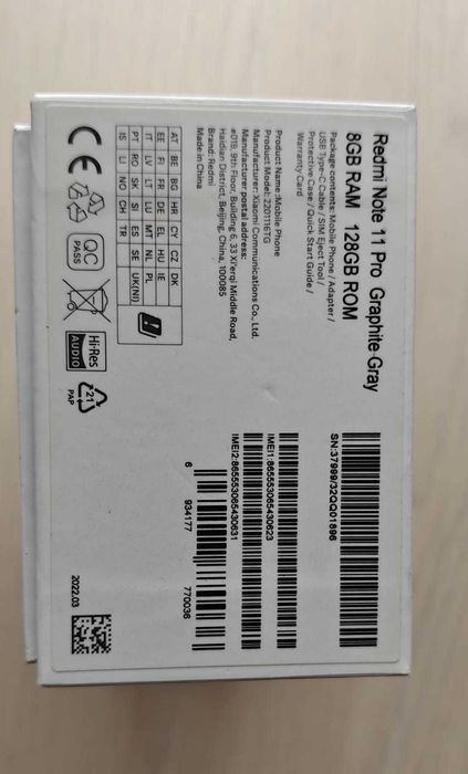 Xiaomi Redmi Note 11 Pro