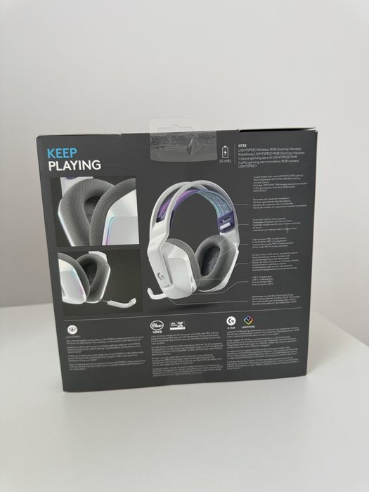 Игровые наушники Logitech G733 LightSpeed белый